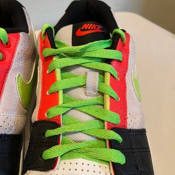 Nike Ruckus Men's 10 Low Beige, Green, Black, White, And Orange Sneakers - Picture 6 of 10